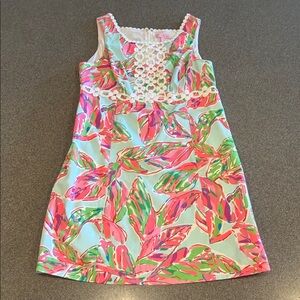 Women’s Lilly Pulitzer Rosie Multi In The Vias Lace Shift Dress Size 12
